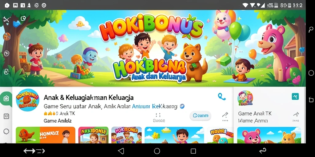 Screenshot antarmuka HOKIBONUS menampilkan permainan interaktif yang mendidik.