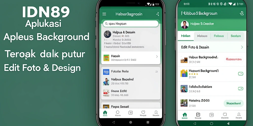 Antarmuka aplikasi Hapus Background IDN89 yang mudah digunakan.